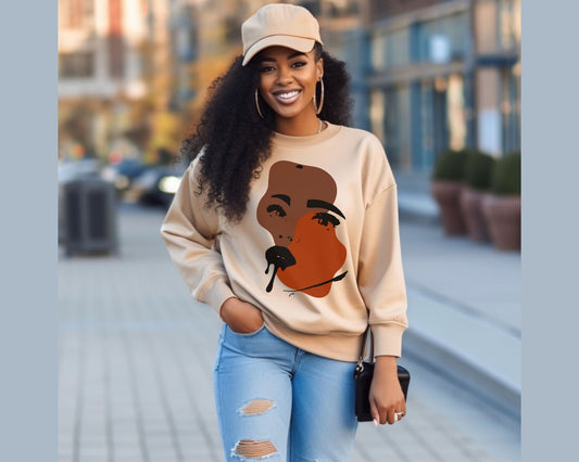 Black Women Abstract Art Shirt